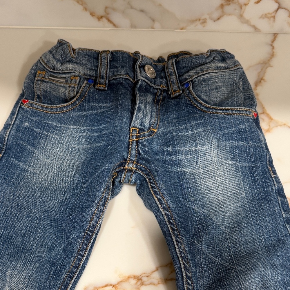 Monnalisa Stylish Blue Denim Jeans size 2